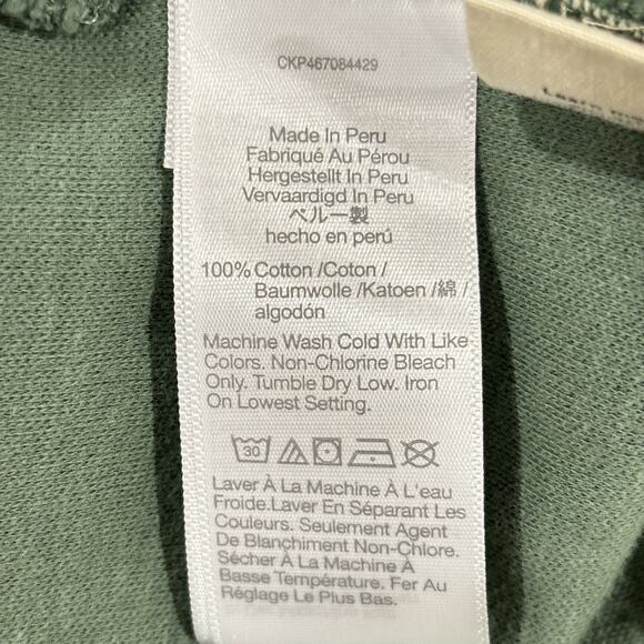 Madewell Size XL Green Garment-Dyed Terry Zip-Up Sweatshirt Simply Sage NG568 - Picture 5 of 7